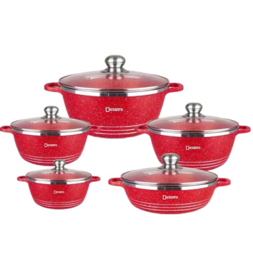 Cookware set soup pot stew pot kitchen cooking pot set Casserole gas stove cooker non-stick pan Aluminium pot steamer saucepan