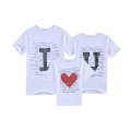Family Matching Clothes Parent-child Casual Outfit Family Clothing Short Sleeve Cotton T-shirt Summer Love Family Suits