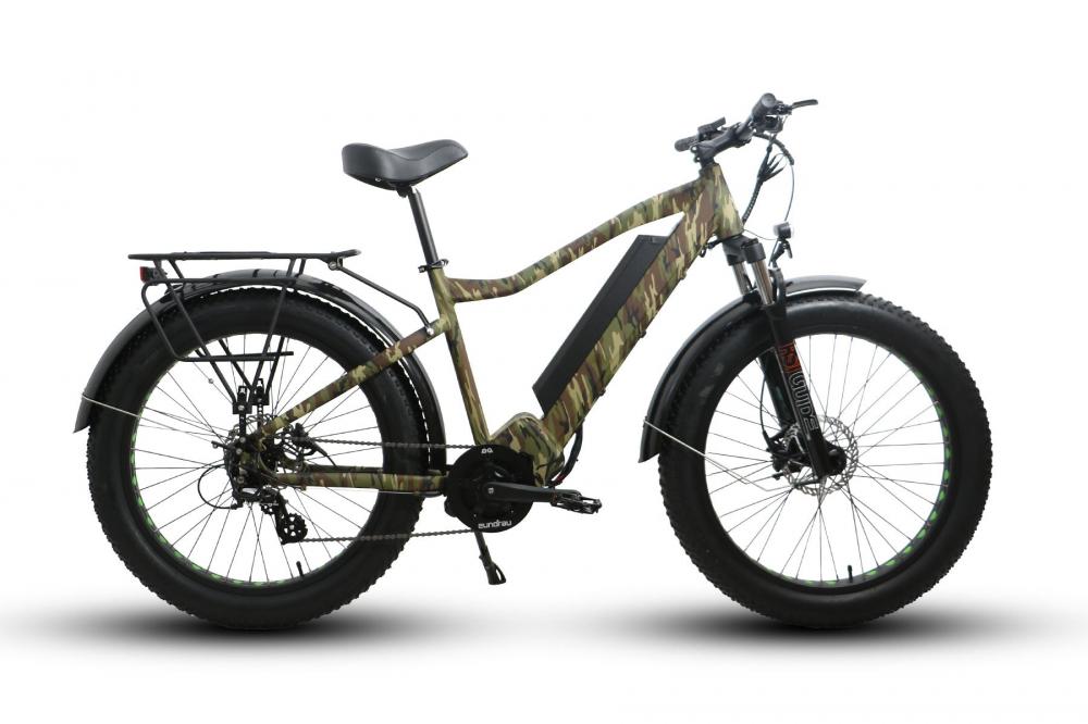 48V1000W FAT-HD All Terrain fat tire electric mountain bike Electric Hunting/Fishing Bike
