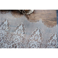 Free Shipping Wide Lace Trim Fabric In White or Black Eyelash Soft Lace Wedding Fabric 3meter/lot Width 30cm DIY
