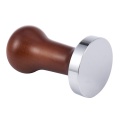 Coffee Tamper Wooden Handle Barista Espresso Machine Grinder 51mm for Coffee and Espresso Powder Hammer Coffee Color