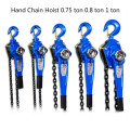 Hand Chain Hoist 0.75 ton 0.8 ton 1 ton small portable manual hanging hoist hand tensioner tightener