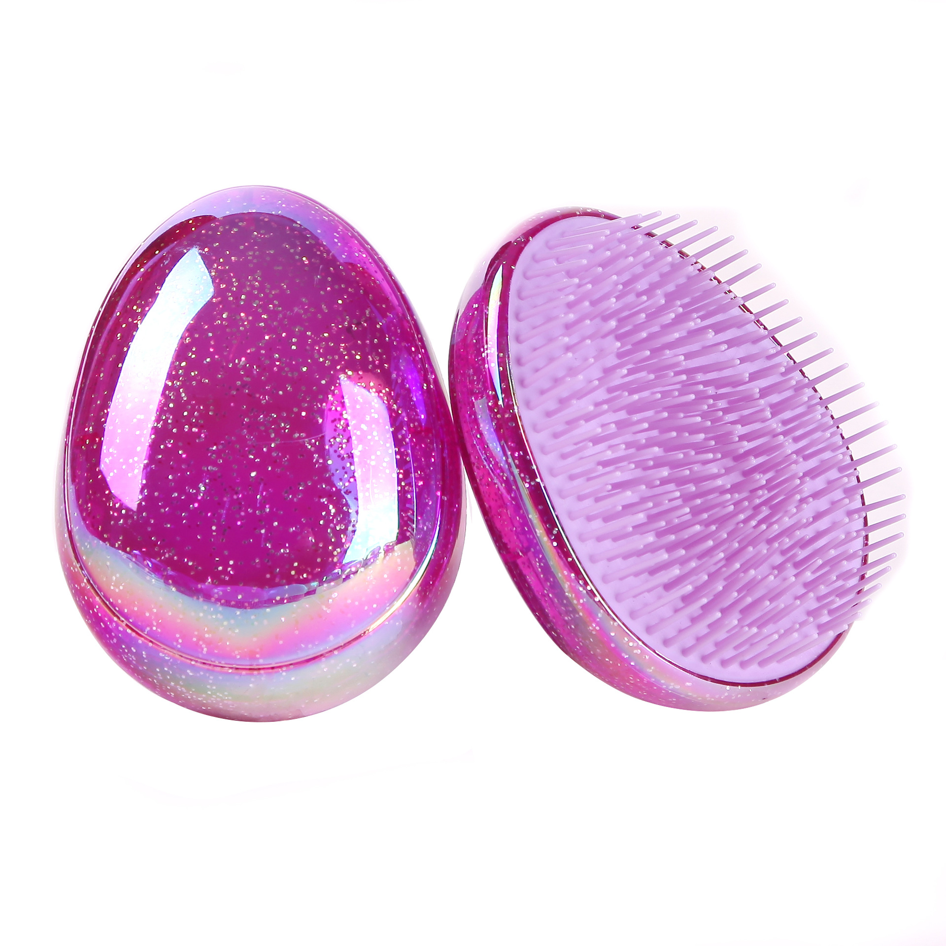 1PC Hair Brush Comb Egg Round Shape Soft Styling Tools Hair Brushes Detangling Comb Salon Hair Care Comb For Travel