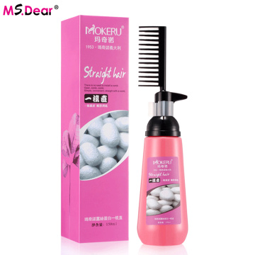 Straight Hair Cream With Comb Hair Straightening Nourishing Relaxer Cream Smooth For Woman Hair Care 150ml Smooth