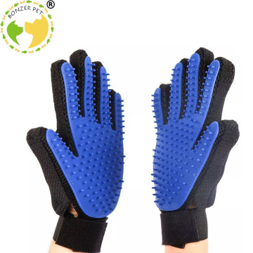 Bonzerpet Pet Dog grooming Brush Deshedding Tools Gentle Efficient Glove Bath Cat Cleaning Supplies Pet Glove Dog Combs