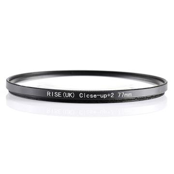 RISE(UK) 77mm Close-Up +2 Macro Lens Filter for Nikon Canon SLR DSLR Camera