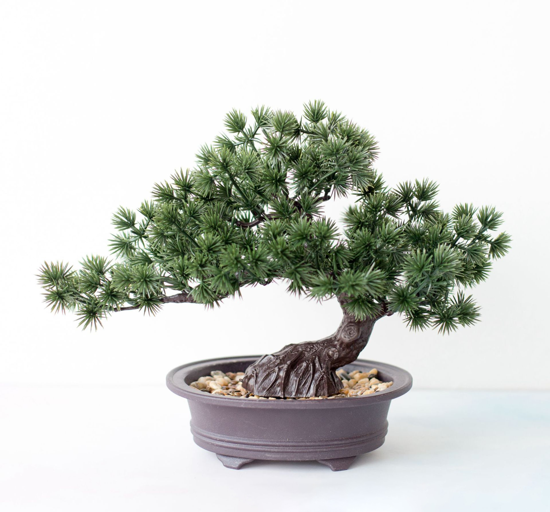 high quality Artificial Plants green Bonsai Tree Simulation Pine Needles Cypress Plants garden/desk/home living room decorations