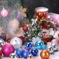 24 Pcs/Set Glitter Christmas Tree Ball Baubles Colorful Xmas Party Home Garden Christmas Decoration Supplies Hot Sale 12 Colors