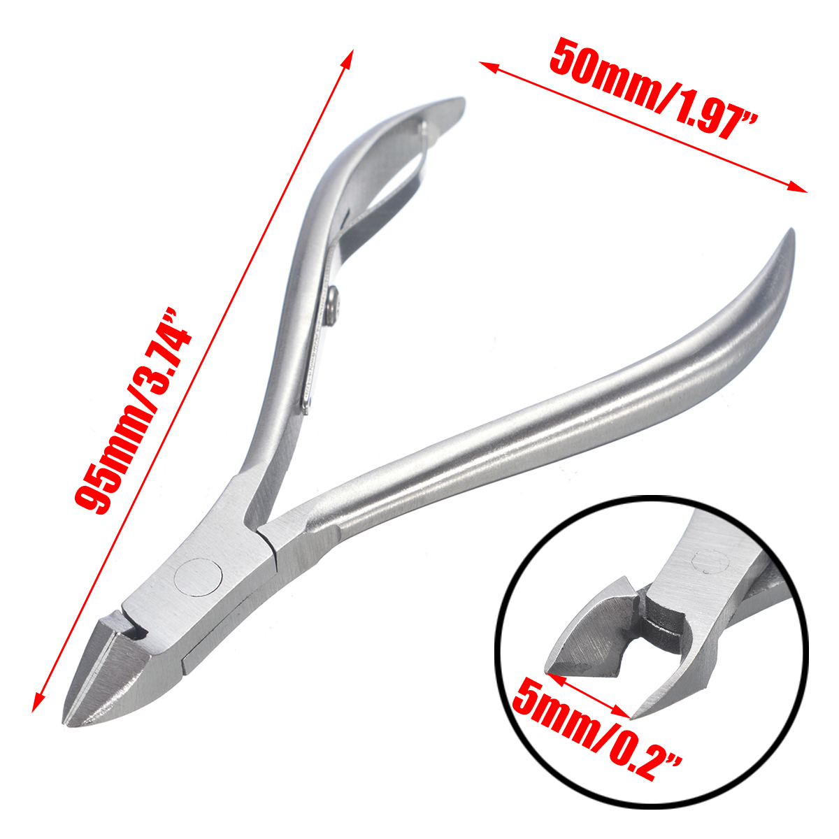 Toe Nail Clipper Nail Cuticle Nipper Stainless Steel Nail Clipper Pedicure Tool Manicure Trimmer Scissor Toe Nails