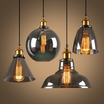 Nordic Vintage Pendant Lights Industrial Glass Hanglamp For Dining Room Bar Decor Retro Luminaire Suspension Kitchen Fixtures