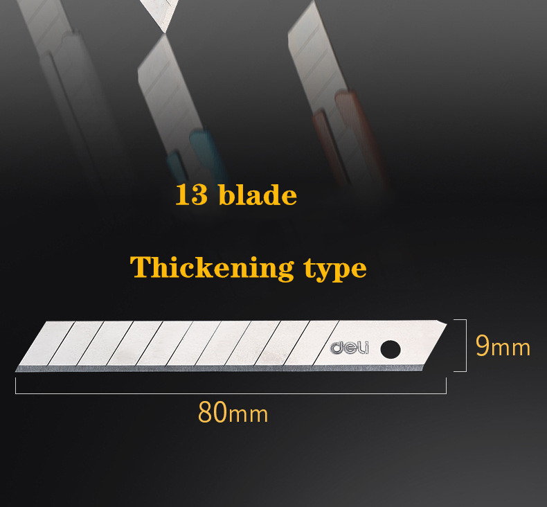 10pcs/pack 9MM utility Knife Blades Low Carbon Alloy Steel Paper Office Stationery Art Paper Cutting DropShipping