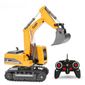 2.4Ghz 4/6 Channel RC Excavator Toy RC Engineering Car Alloy and Plastic Excavator RTR for Kids Christmas Gift