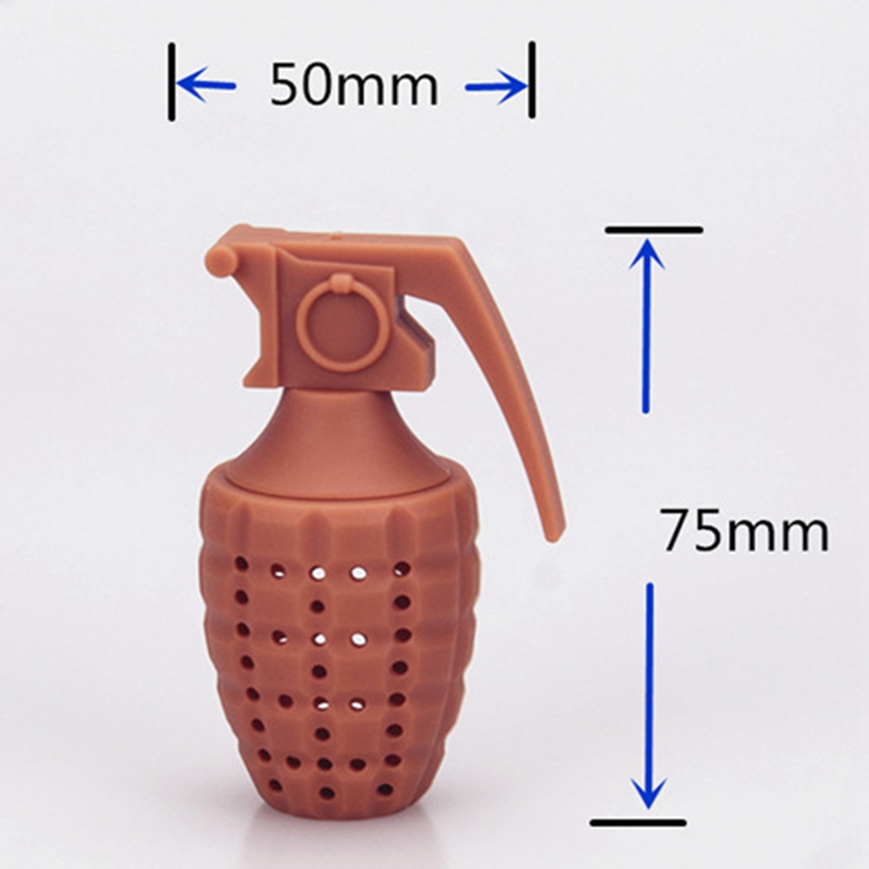 Tea Bag Food Grade Leaf Herbal Spice Filter 1 Pcs Grenade Shape Tea Infuser Strainers Creative Filter Silicone Coffee Tea Acces