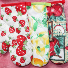 1Pc Cute Non-slip Flower Random Cotton Fashion Nordic Kitchen Cooking Microwave Dutch Gloves Baking BBQ Oven Mitts Accessories