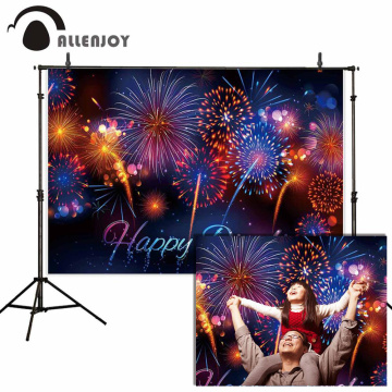 Allenjoy new year photographic photophone fireworks night sky firecrackers diwali festival party decoration backdrop photozone