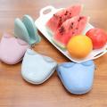 Non Stick Anti-slip Heat Holder Cooking Baking Oven Mitts Cute Gloves Heat Resistant Insulation Finger Protector Kitchen Tools