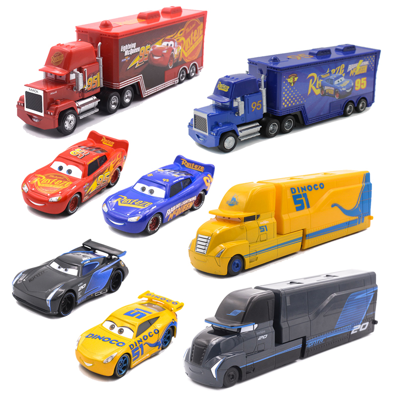 40 Styles Disney Pixar Cars 3 Lightning McQueen Jackson Storm Ramirez Mack Uncle Truck Metal Diecasts Toy Vehicles Kids Car Gift