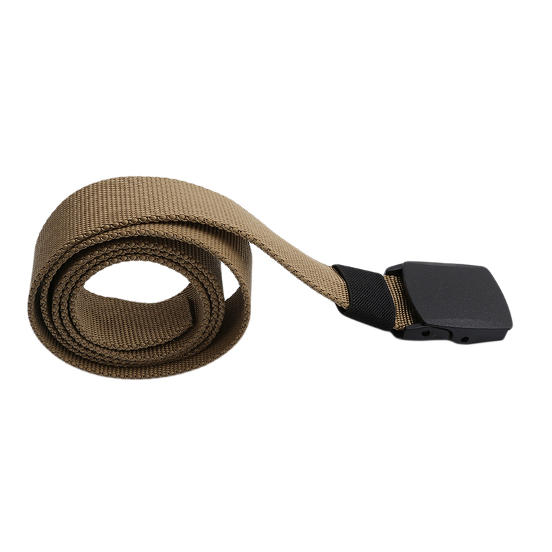 Men's Web Belt Waisttrainer Outdoor Sports Military Tactical Nylon Canvas Waistband Lumbar Waist Support Fitness Tactical Belt
