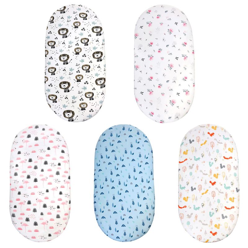 Baby Diaper Changing Pad Cartoon Printed Cradle Cover Infant Mattress Crib Sheet