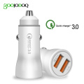 3.0 dual fast usb car charger for xiaomi car charger quick charge 3.0+3.1a car usb for samsung honor redmi huawei iphone 7 8 X