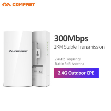 1Km Long Range Wireless Outdoor CPE WIFI Router 2.4Ghz 300Mbps WIFI Repeater Extender Outdoor AP Router AP Bridge Client Router