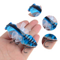 New Whopper Cicadas Popper 7.5cm/15g Topwater Fishing Lure Artificial Bait Hard Plopper Plastic Rotary Wings Fishing Tackle Geer