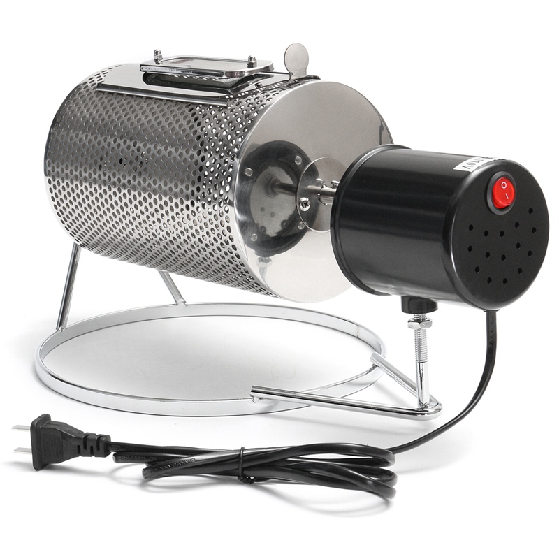 110/220V Stainless Steel Drum Type Coffee Roaster Small Household Grains Beans Baking Machine Electric Roasting Machine