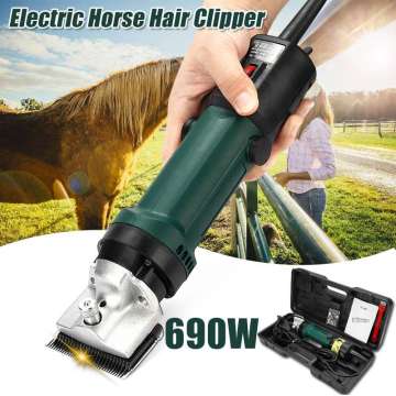 690W 220V 6 Gears Electric Sheep Horse Camel Hair Clipper Shearing Kit Shear Wool Cut Goat Pet Animal Shearing Cut Machine+Box