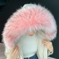 Lady Blinger Extra large faux fox fur collar winter parka coat hood fur decor DIY fake fur coat racoon fur collar fur scarves