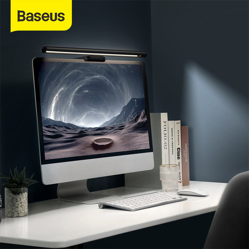 Baseus Computer Screen Light LED Bar Desk Lamp PC Monitor Bar Hanging Table Lamp Office Reading Stepless Dimming USB Night Light
