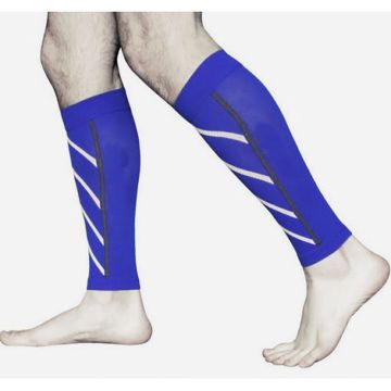 1 Pair Men calf protector Graduated Compression Leg Sleeve For Running protective football socks компрессионные гетры для бега