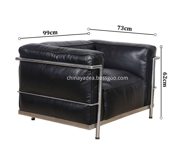 LC3 Grand Modele Leather Single Sofa  