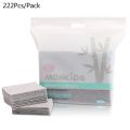 222pcs Bamboo Charcoal Facial Cotton Pads Disposable Nail Makeup Cosmetic Remover Cleansing