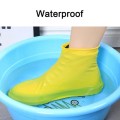 1 Pair Waterproof Rain Shoe Covers Traveling Outdoor Boot Rain Non-slip Overshoes Portable Shoes Rubber Reusable Accessorie S5M4
