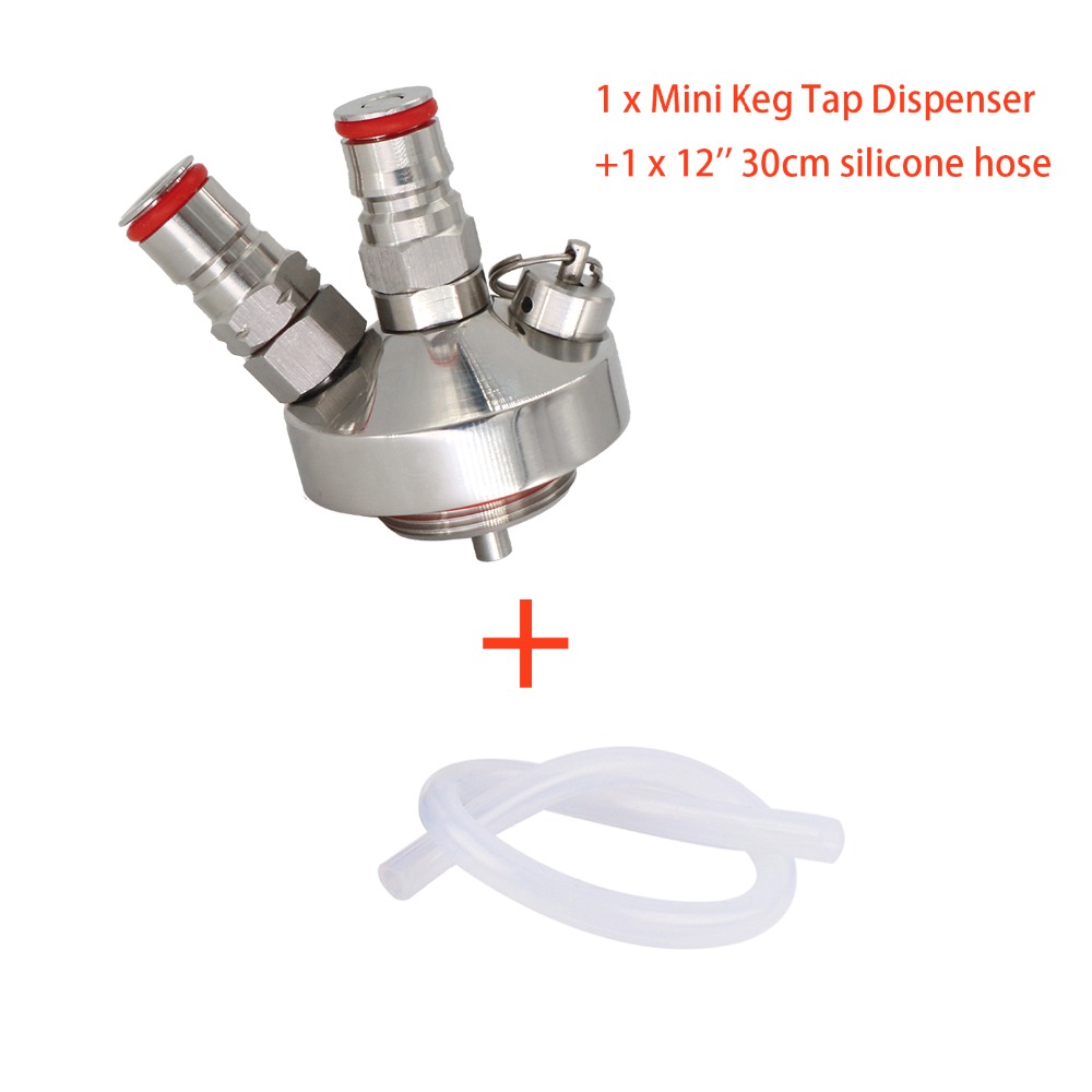 3.6L/5L/10L Beer ToolBall Lock Mini Keg Tap Dispenser For Mini Beer Keg 304 Stainless Steel mini keg spear Homebrew Spear