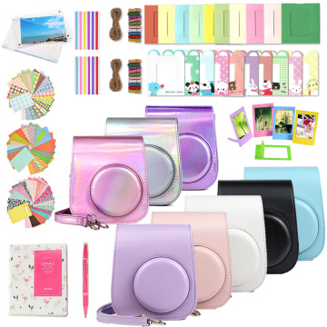 For New Fujifilm Instax Mini 11 Instant Camera Mini Case Protective Bag + Accessories Kits + Photo Album + Frames + Stickers