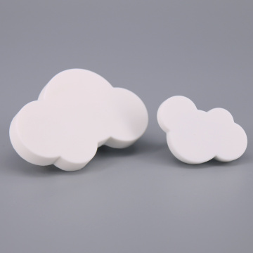 1x White Cloud Kids Drawer Knobs Baby Children Cabinet Soft Knob Dresser cabinet wardrobe handles pulls for Children's Room