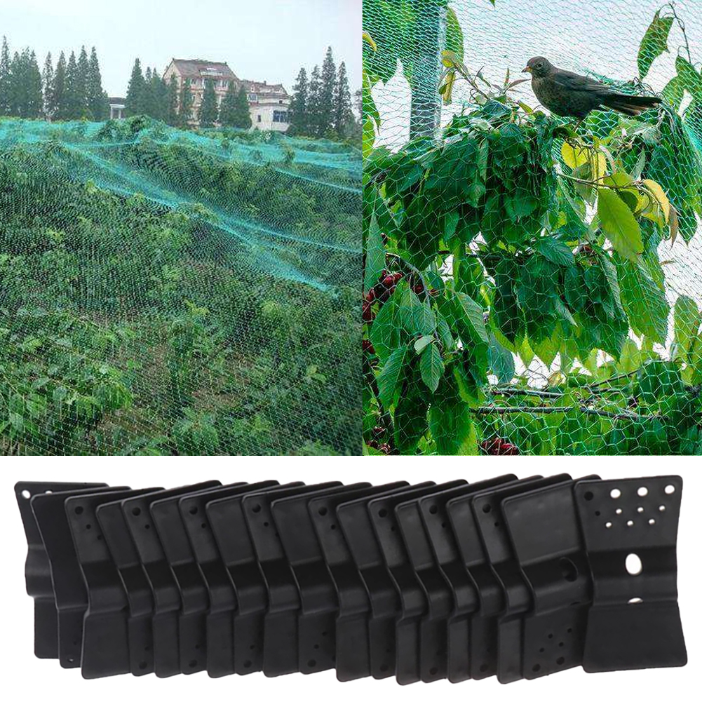 20PCS Sunshade Net Clips Holder Fasten Hang Expand Shade Cloth Greenhouses Shade Net Clips Garden Net Clips Garden Accessories