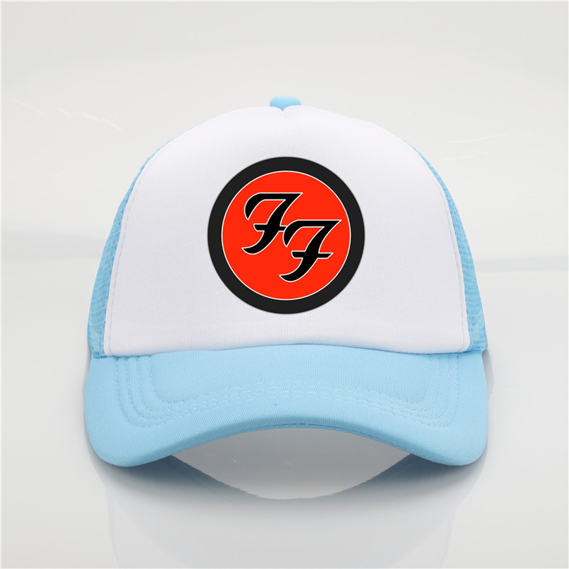 Fashion net hat Foo Fighter printing baseball cap Men and women Summer Trend Cap New Youth Joker sun hat Beach Visor hat