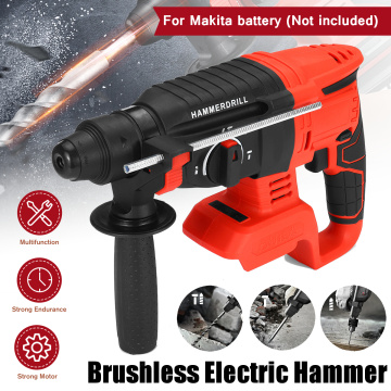 21V Handheld Electric Screwdriver Hammer Demolition Hammer Impact Drill Concrete Breaker Set Power Tool For Makita battery