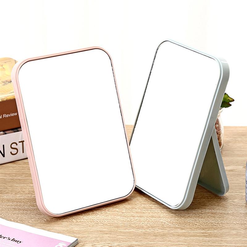 Folding Makeup Mirror Compact Foldable Desktop Mirror Easy To Use Cosmetic Makeup Bathroom Mirrors Makeup Beauty Tools
