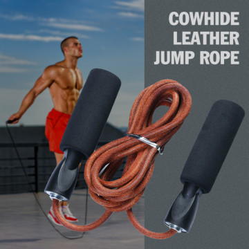 Portable Leather Skipping Speed Rope Bearing Speed Skipping Jump Rope Fitness Boxing Jump Gym Athletics Gear