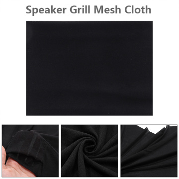 Black Speaker Grill Protective Cloth Stereo Gille Fabric Speaker Mesh Cloth Dustproof Size 1.6x0.5m