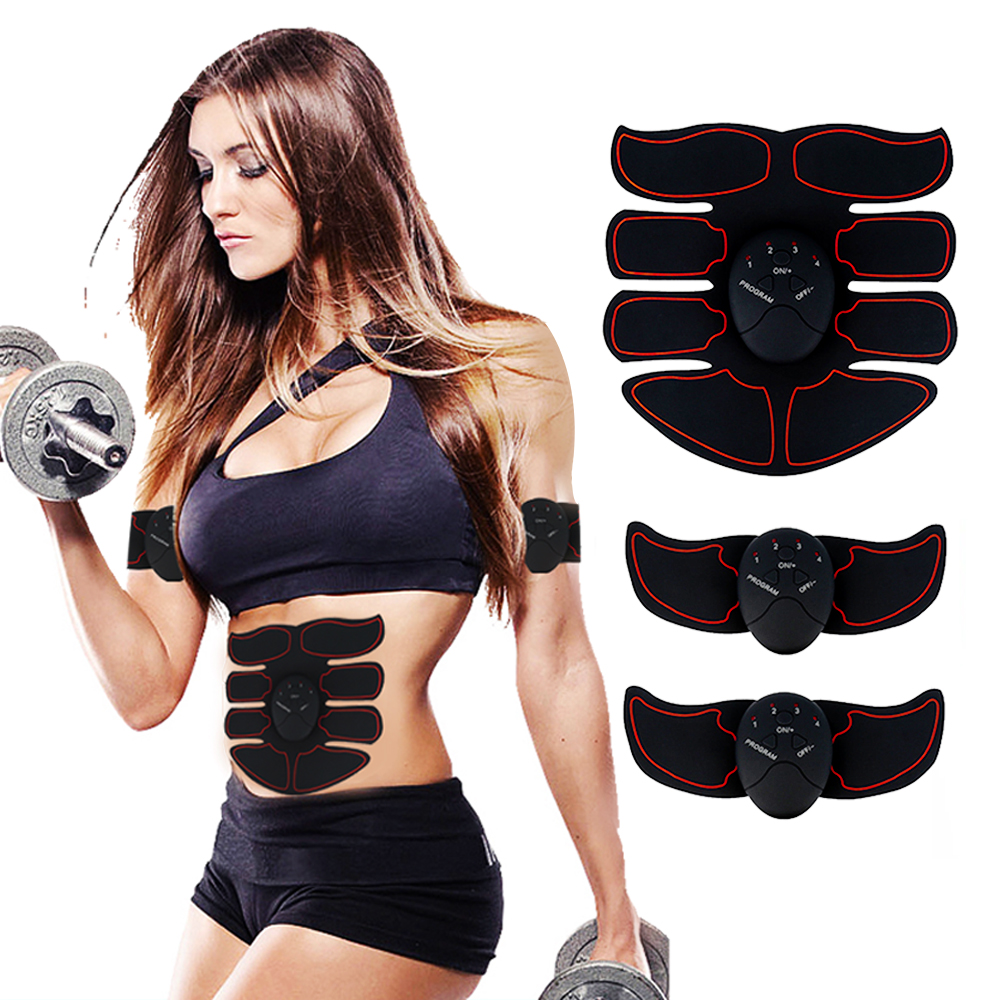 EMS Abdominal Muscle Stimulator trainer Smart Fitness Electronic Muscle Exerciser Machine Body Slimming Shaper Fat Burning