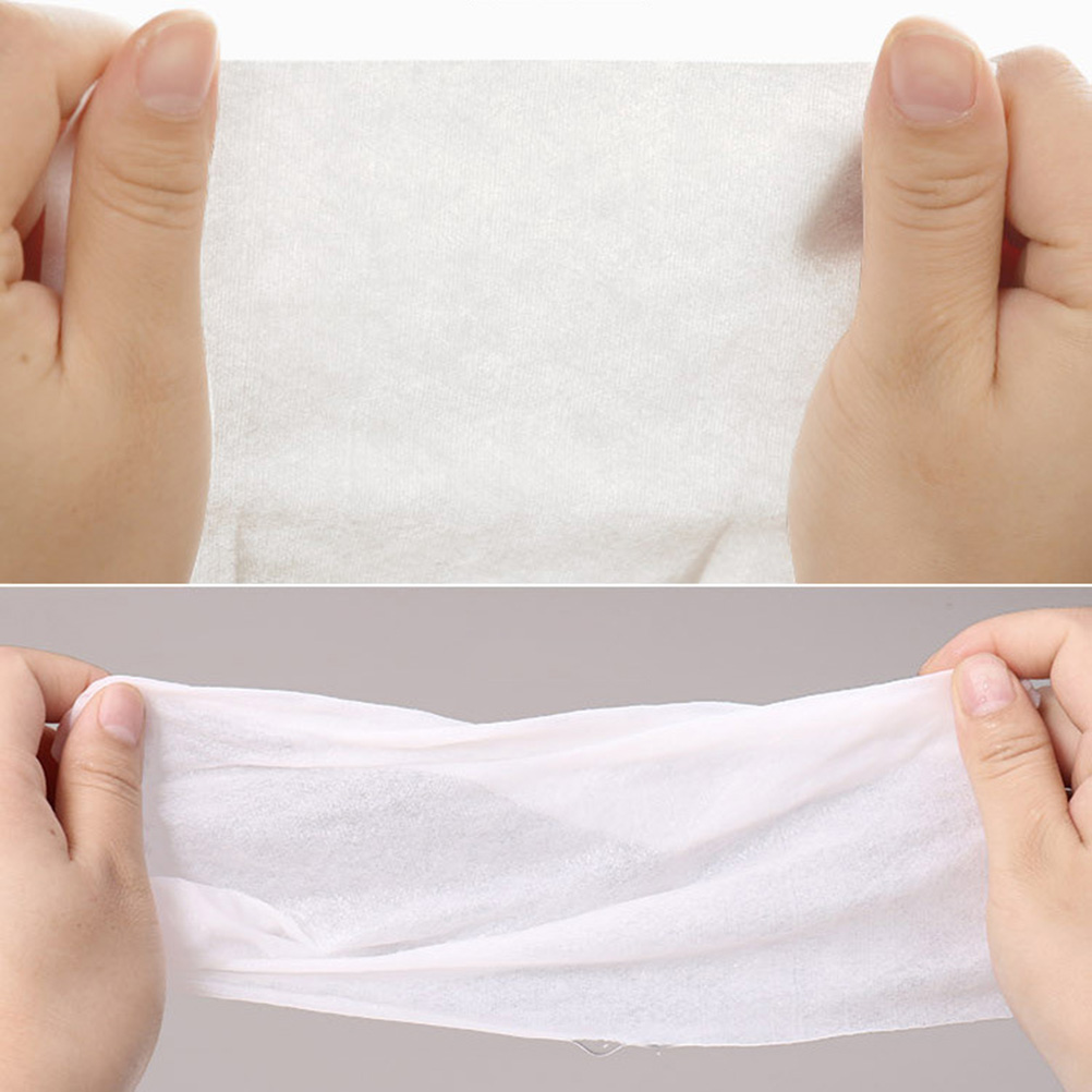 100 Sheets Facial Towel Wet and Dry Non-woven Disposable Removable Portable Makeup Remover Tissue Beauty Towel Cleaning Towel