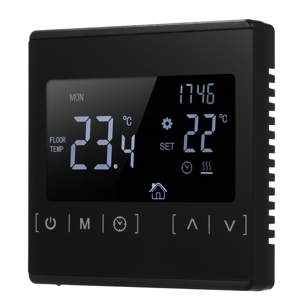 LCD Touch Screen Thermostat Electric Floor Heating System Water Heating Thermoregulator AC85-240V Temperature Controller