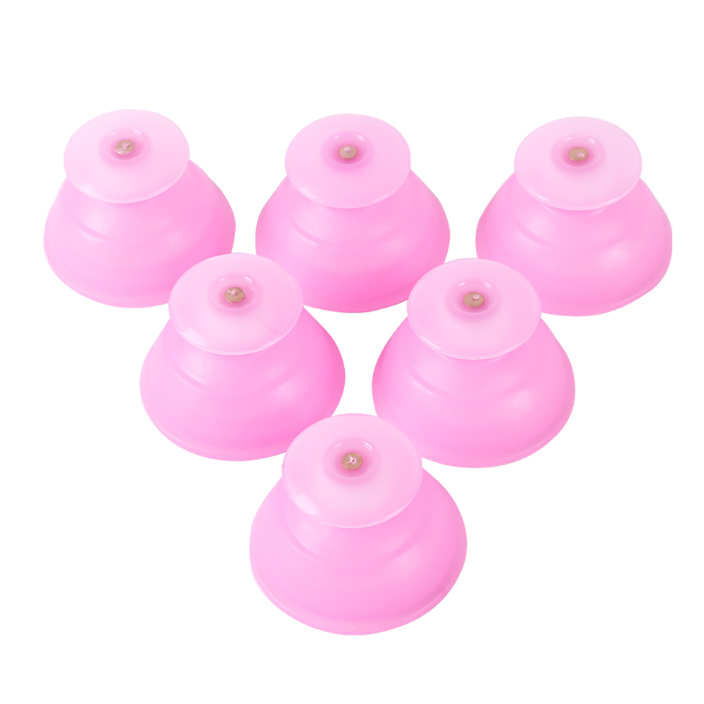 2Pcs Pink Silicone Vacuum Cupping Cup Strong Suction Body Massage Chinese Medical Acupoint Therapy Slimming Detoxification