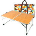 Outdoor Portable Mini Folding Table Camping Bamboo Board Table Picnic Barbecue Table Bed Computer Desk