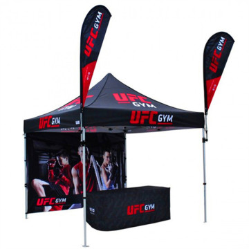 Free Shipping!Custom Printed Advertising Pop up Trade Show Event Canopy Gazebo Tent Kit