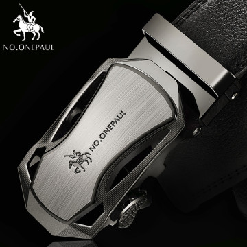 NO.ONEPAUL Top Brand Designer Belt Man Cow For Men Automatic Buckle Strap Fashion Waist Male ceinture femme Genuine Leather Belt